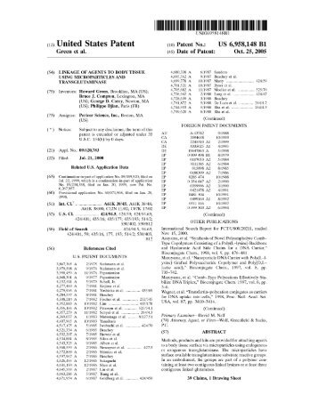 (12) United States Patent - Formulation Patents in Consumer Products