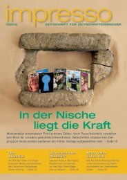 impresso 1/2013 - Südwestdeutscher Zeitschriftenverleger-Verband ...