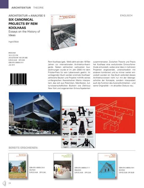 ARCHITEKTUR STADT KUNST - Jovis Verlag