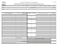 Individual Vehicle Distance and Fuel Record - Alabama Department ...