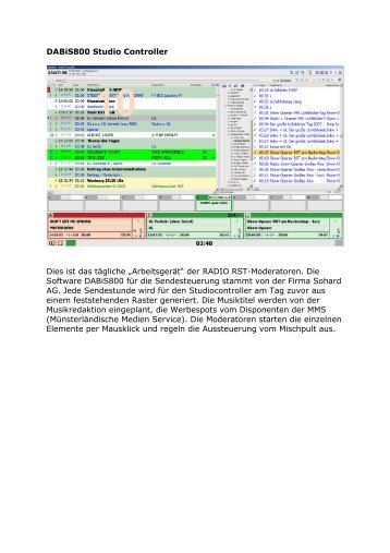 können Sie weitere Information im PDF-Format - Radio RST