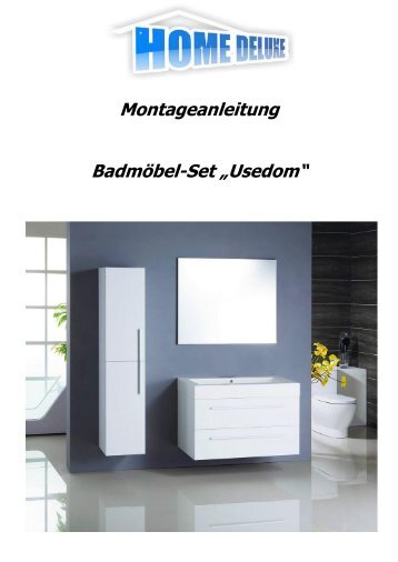 Montageanleitung Badmöbel-Set „Usedom“ - Home Deluxe GmbH