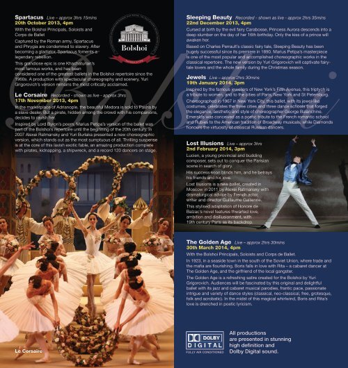 programme autumn 2013 – spring 2014 from the royal opera house ...