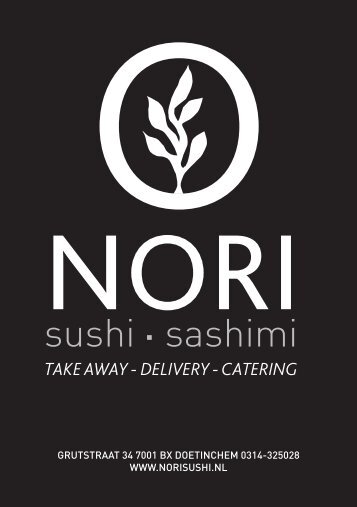 Menukaart - Nori Sushi