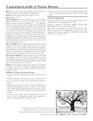 Thomas Blossom - Plimoth Plantation