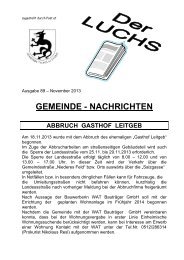 Der Luchs Nr. 89 - November 2013.pdf - Gemeinde Telfes im Stubai