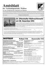 Kalenderwoche 49 - Verbandsgemeinde Waldsee