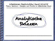 Analytische Skizzen - Gymnasium St.Ursula-Schule Hannover