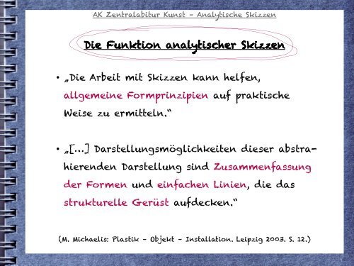 Analytische Skizzen - Gymnasium St.Ursula-Schule Hannover