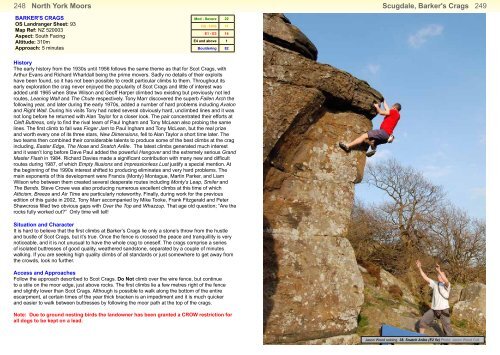 Scugdale, Barker's Crags - ClimbOnline.co.uk