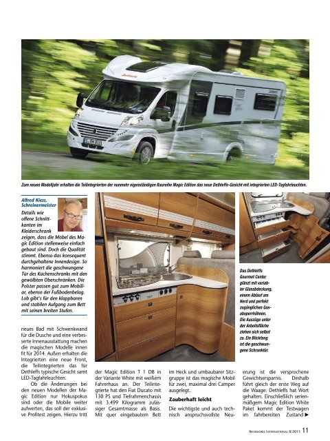 Artikel aus Reisemobil International 8/2013 - Dethleffs