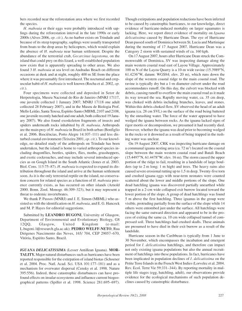 Herpetological Review Herpetological Review - Doczine