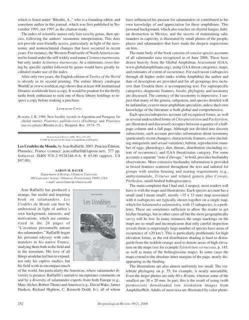 Herpetological Review Herpetological Review - Doczine