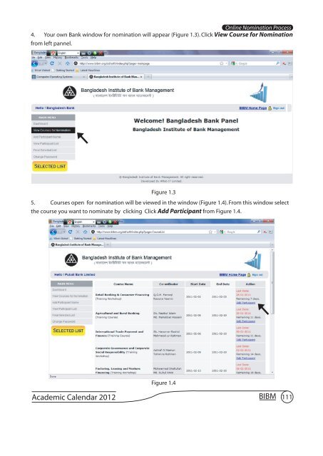 Academic Calendar 2012 - Bangladesh  Institute of Bank Management