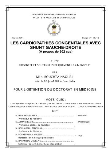 II/ETUDE CLINIQUE - Faculté de Médecine et de Pharmacie de Fès