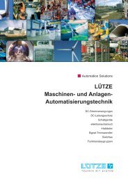 und Anlagen- Automatisierungstechnik - Luetze.com