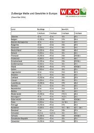 Zulässige Maße und Gewichte in Europa