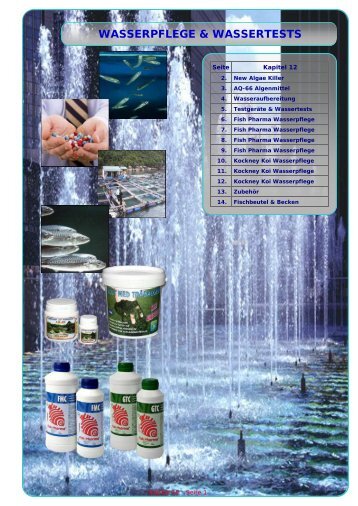 WASSERPFLEGE & WASSERTESTS - Aqua-Tech