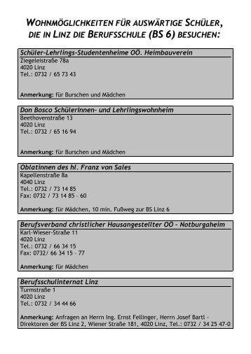 Berufsverband christlicher Hausangestellter OÖ – Notburgaheim