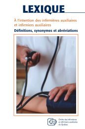 LEXIQUE - Ordre des infirmières et infirmiers auxiliaires du Québec