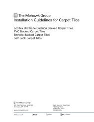 Installation Guidelines for Carpet Tiles - Mohawk Group