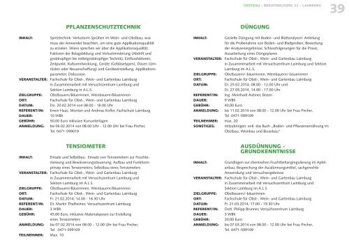 können Sie die Kursbroschüre herunterladen - Fachschule für Obst ...