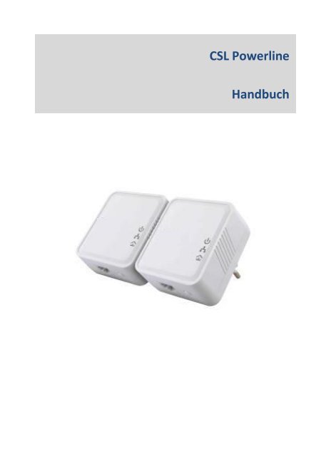 CSL Powerline Handbuch - CSL-Computer FTP service