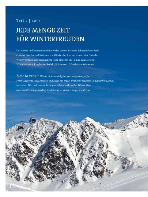 DIE ZEITLOSE MAGIE DER BERGE - Kaunertal