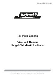 bofrost free Katalog 2011