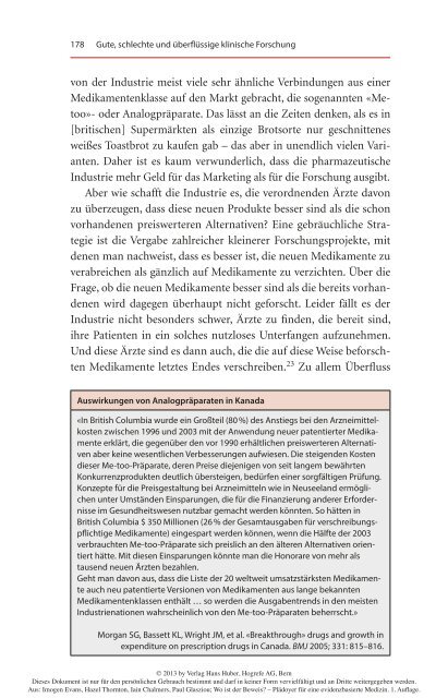 Wo ist der Beweis? Plädoyer für eine evidenzbasierte Medizin ...