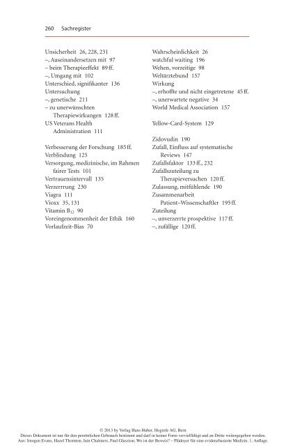 Wo ist der Beweis? Plädoyer für eine evidenzbasierte Medizin ...