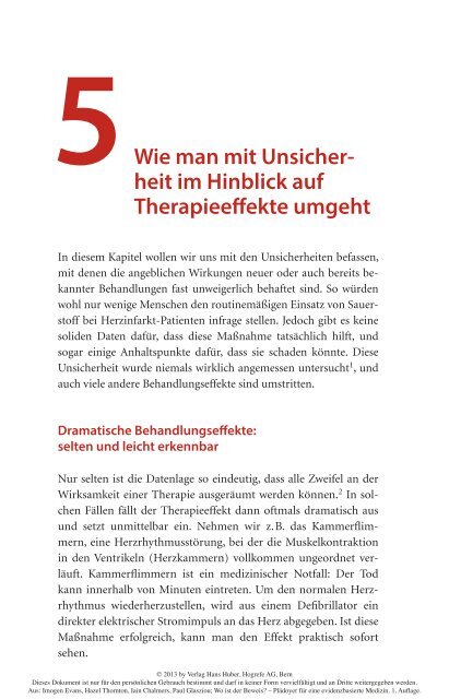 Wo ist der Beweis? Plädoyer für eine evidenzbasierte Medizin ...