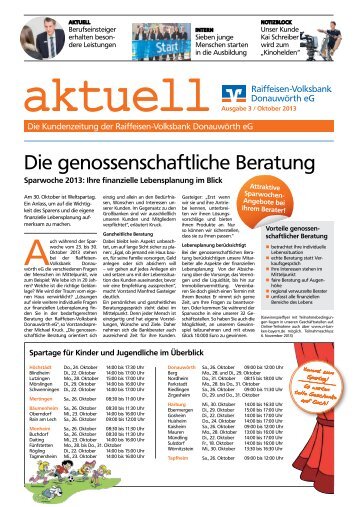 "aktuell" Ausgabe 3/Oktober 2013 - pdf - Raiffeisen-Volksbank ...