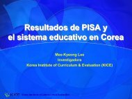Resultados de PISA y el sistema educativo en Corea - ISEI