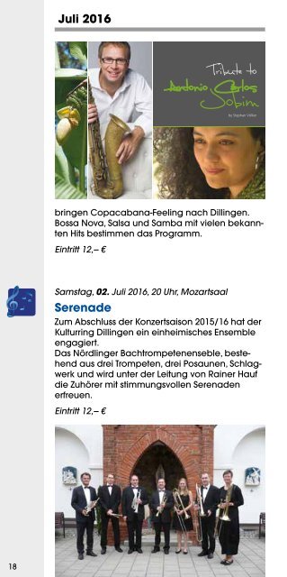 Kultur- und Eventkalender 2015/16