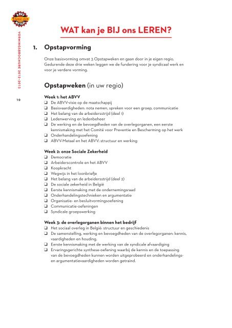 KLIK HIER - Nieuwe vormingsbrochure 2012/13 ... - ABVV Metaal