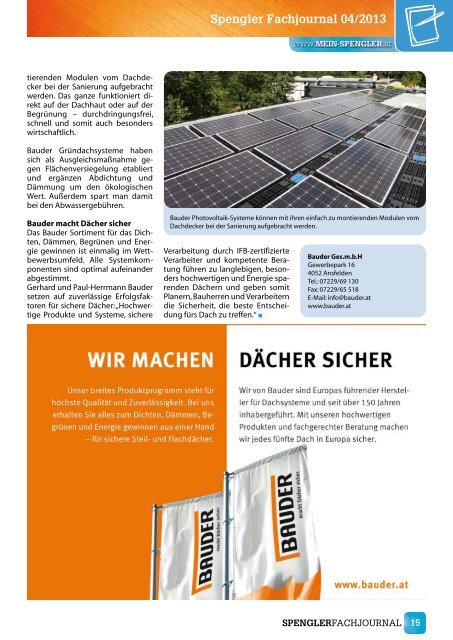 Spengler Fachjournal 04/2013