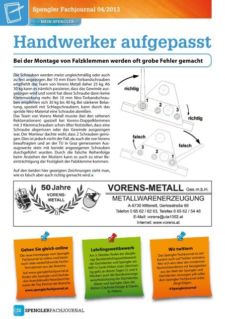 Spengler Fachjournal 04/2013