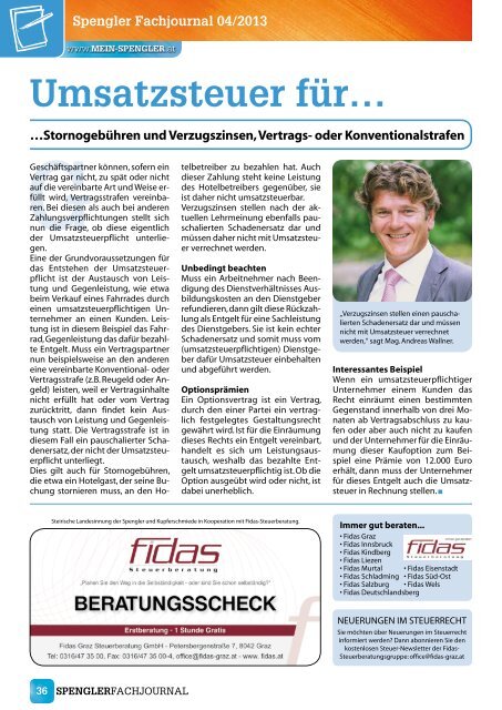 Spengler Fachjournal 04/2013