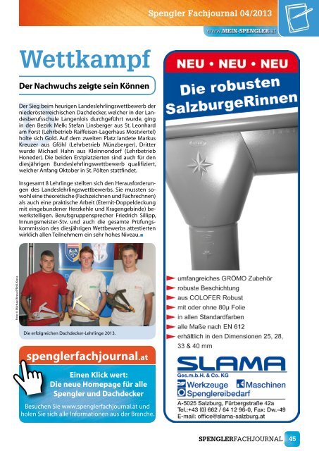 Spengler Fachjournal 04/2013