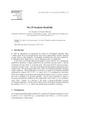 On LP-Sasakian Manifolds - Mathematical Sciences