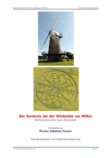 Der Kornkreis bei der Windmühle von Wilton - Bank des Universums