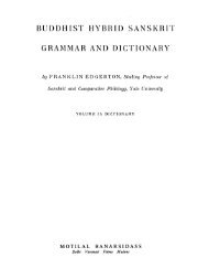 BUDDHIST HYBRID SANSKRIT GRAMMAR AND DICTIONARY