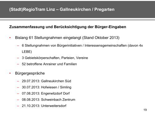 (Stadt)RegioTram Linz – Gallneukirchen / Pregarten