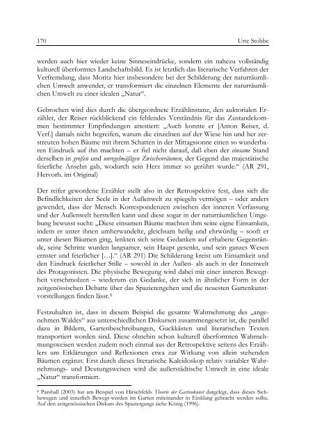Schauplätze der Umweltgeschichte - Werkstattbericht - SUB Göttingen