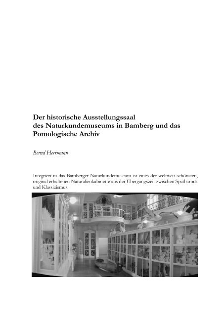 Schauplätze der Umweltgeschichte - Werkstattbericht - SUB Göttingen