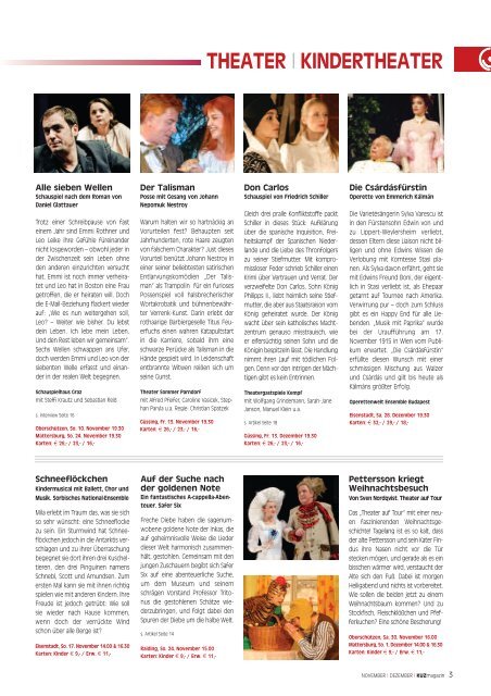 KUZ Magazin 11/12 - Kulturzentrum Burgenland
