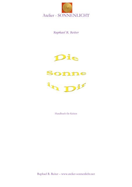 Leseprobe - "DIE SONNE IN DIR" - Pdf-Download gratis - atelier ...