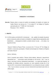 1 PARECER N.º 147/CITE/2013 Assunto: Parecer prévio à recusa ...