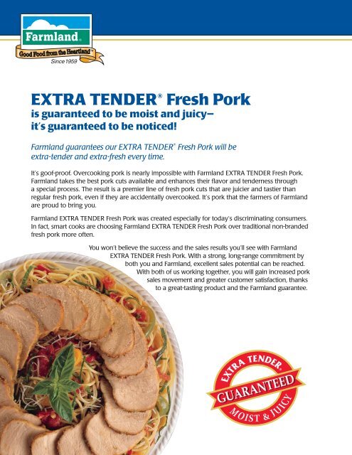 extra tender® fresh pork - Farmland Tools
